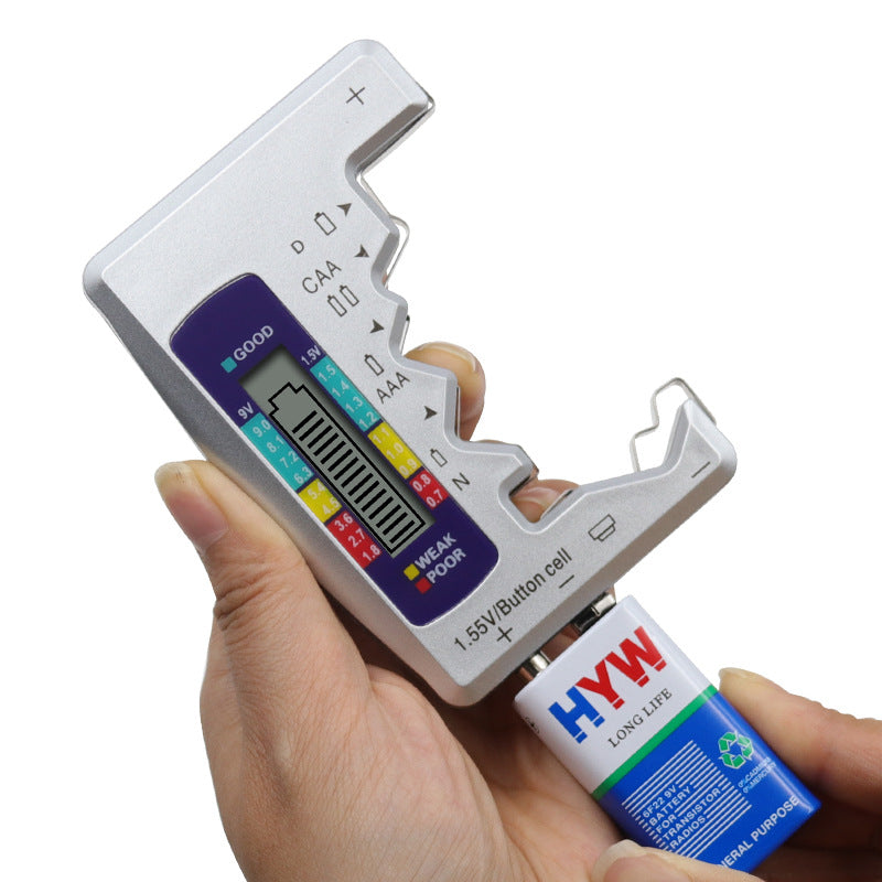 Tester universale per batterie digitali con display LCD