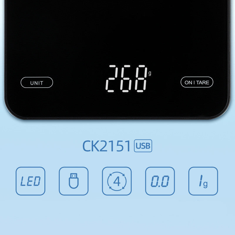 Bilancia Elettronica da Cucina per Cibi e Cottura