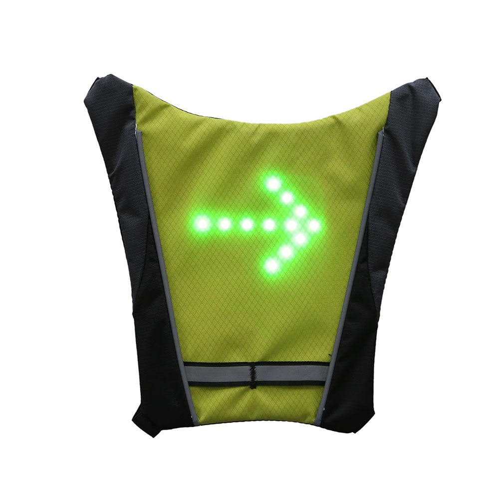 Zaino con pettorina riflettente LED ricaricabile USB