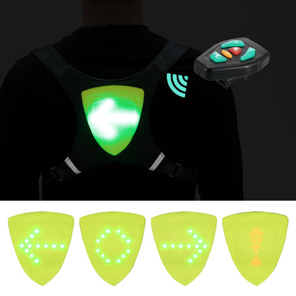 Zaino con pettorina riflettente LED ricaricabile USB