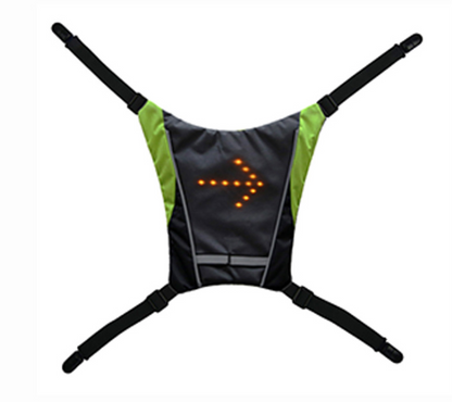 Zaino con pettorina riflettente LED ricaricabile USB