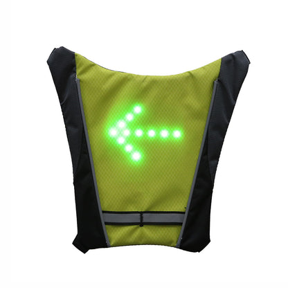 Zaino con pettorina riflettente LED ricaricabile USB
